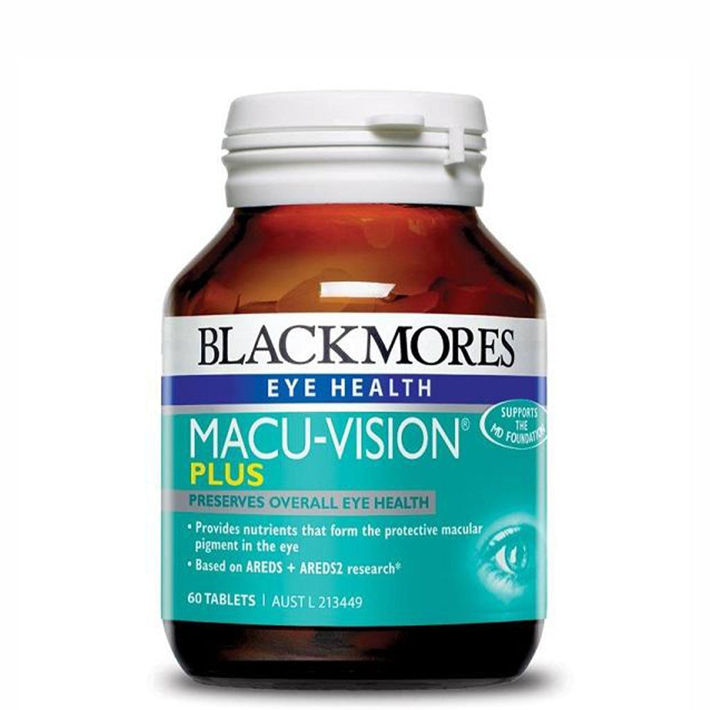 Blackmores Macu Vision Plus Eye Health Supplement with Lutein & Zeaxanthin - Supports Vision Clarity & Eye Fatigue Relief for Daily Computer Use & Screen Time