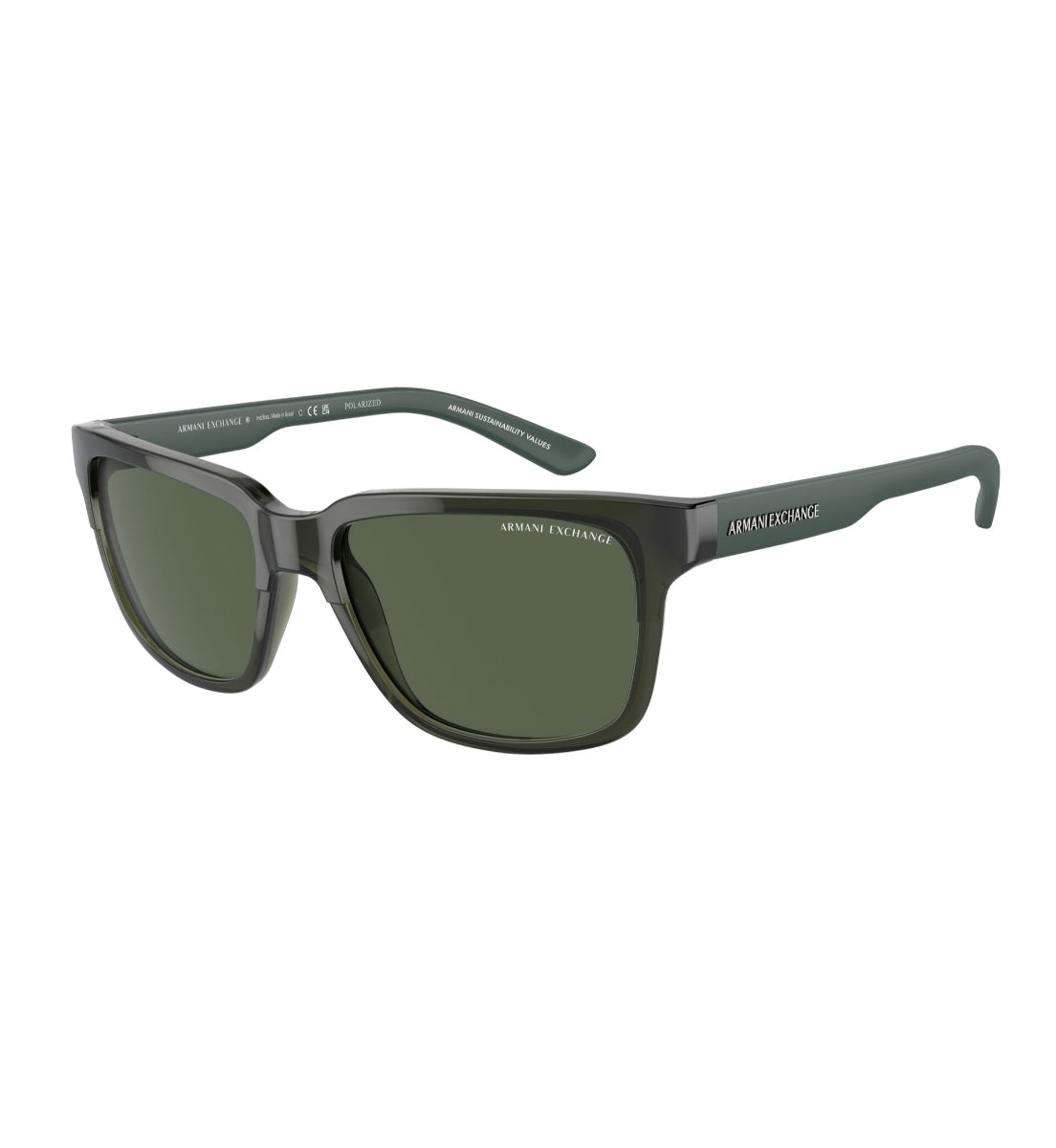 Armani Exchange Polarized Sunglasses for Men & Women - UV Protection, Fashionable Aviator Style - Perfect for Driving, Beach & Outdoor Activities