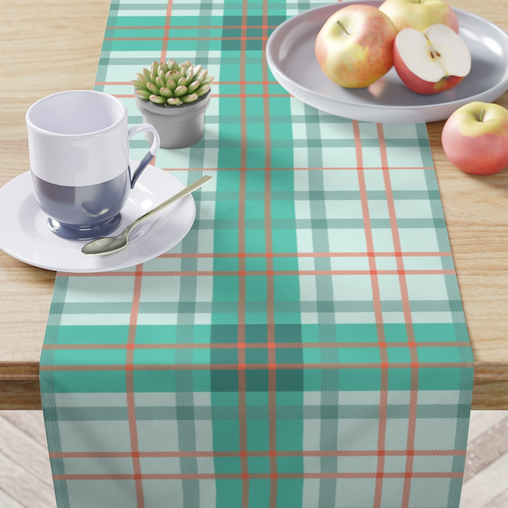Stylish Gingham Plaid Table Runner - Cotton Checkered Table Decor for Dining Room, Kitchen, and Party Settings - Perfect for Holiday Dinners & Special Occasions