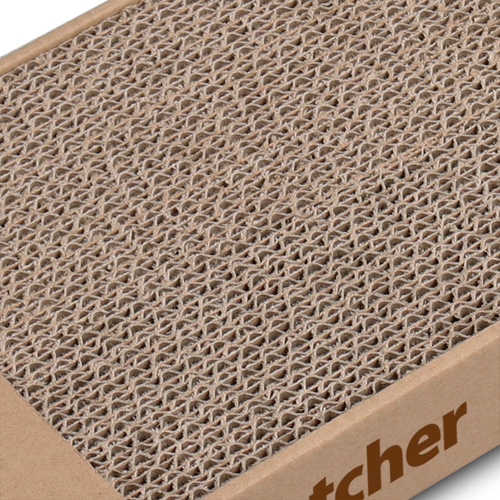 Best Corrugated Cardboard Cat Scratcher Refill Pads - 4 Pack | Durable, Claw-Safe & Eco-Friendly Pet Supplies for Active Play | Perfect for Lounging, Scratching & Interactive Fun - Ideal for Home, Office or Travel Use
