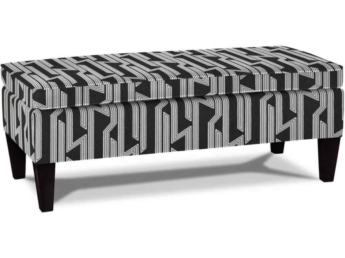 Peony Storage Ottoman Bench with Lift Top - 9910E2P 33703, Multi-Functional Footrest & Hidden Storage for Living Room, Bedroom, Entryway