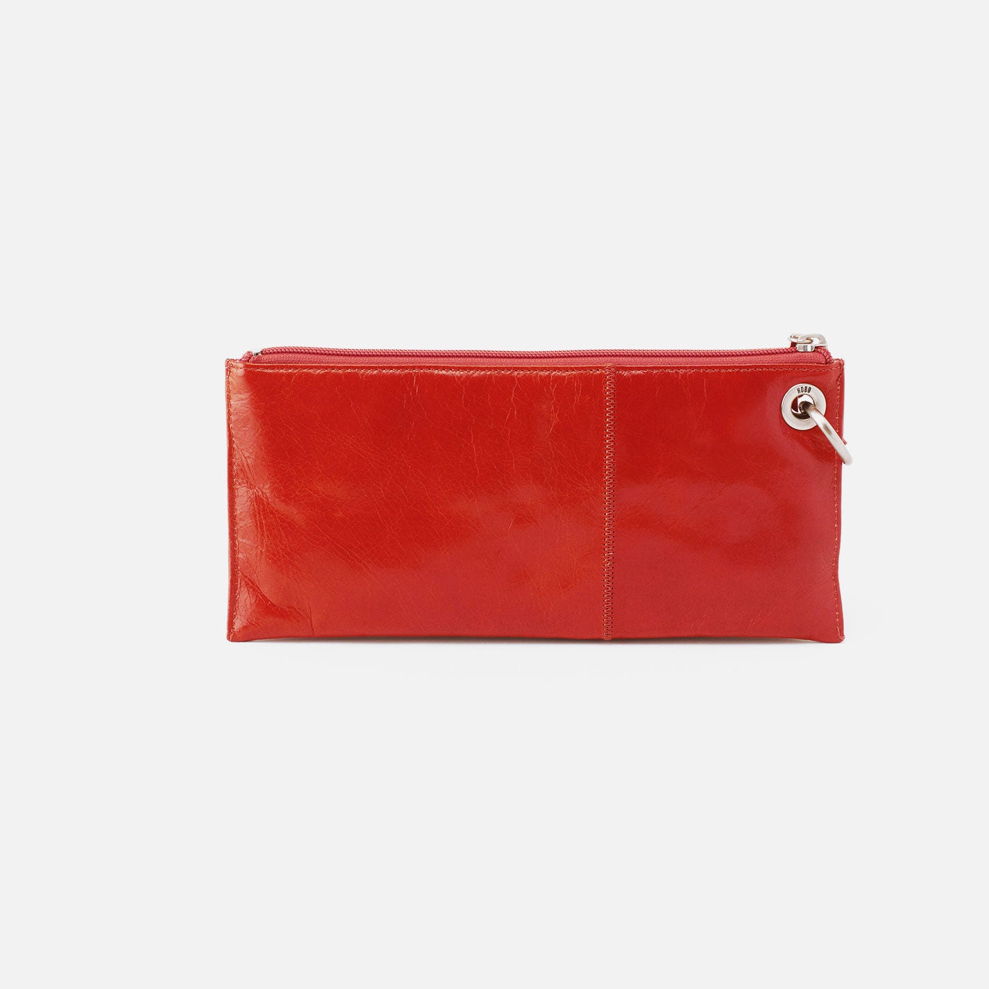 Premium Vida Wristlet in Polished Leather - Grenadine Red Crossbody Wallet for Women | Perfect for Everyday Use, Shopping & Travel