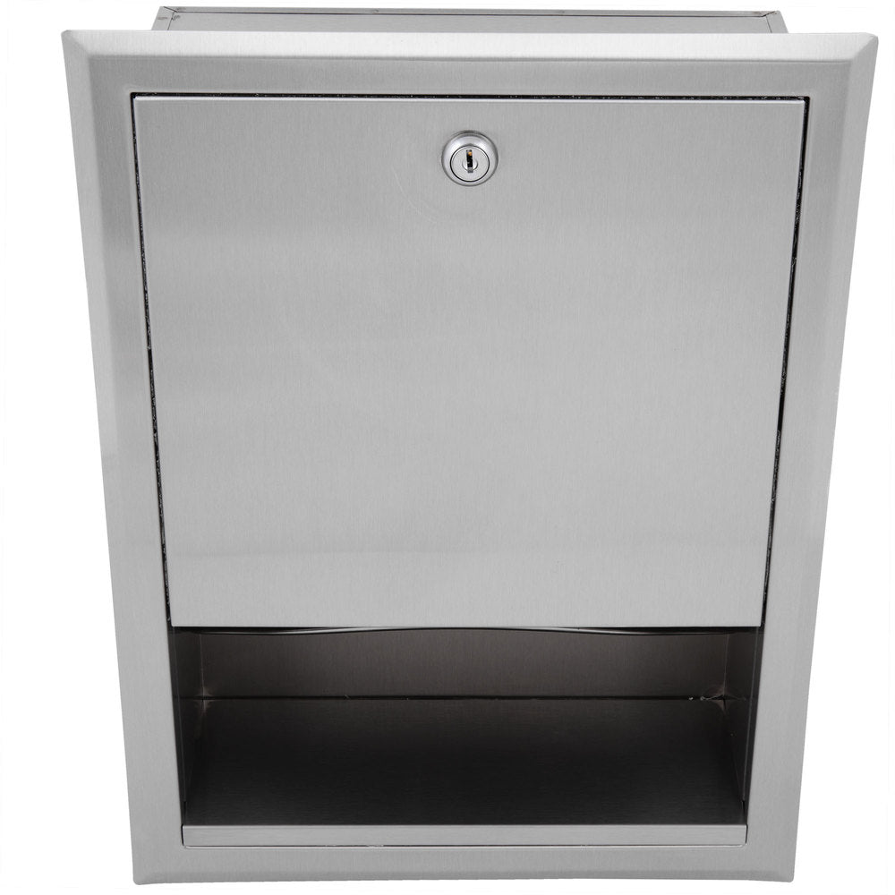 Bobrick B359 ClassicSeries Recessed Paper Towel Dispenser - Satin Finish for Restrooms, Kitchens & Commercial Use