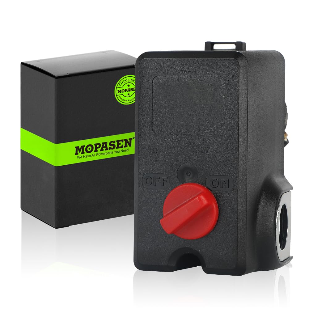 Craftsman Air Compressor Pressure Switch Replacement 26 AMPS 120/240V 125-155 PSI 4 Port (Model 034-0228) - Perfect for Workshop, Garage & DIY Projects