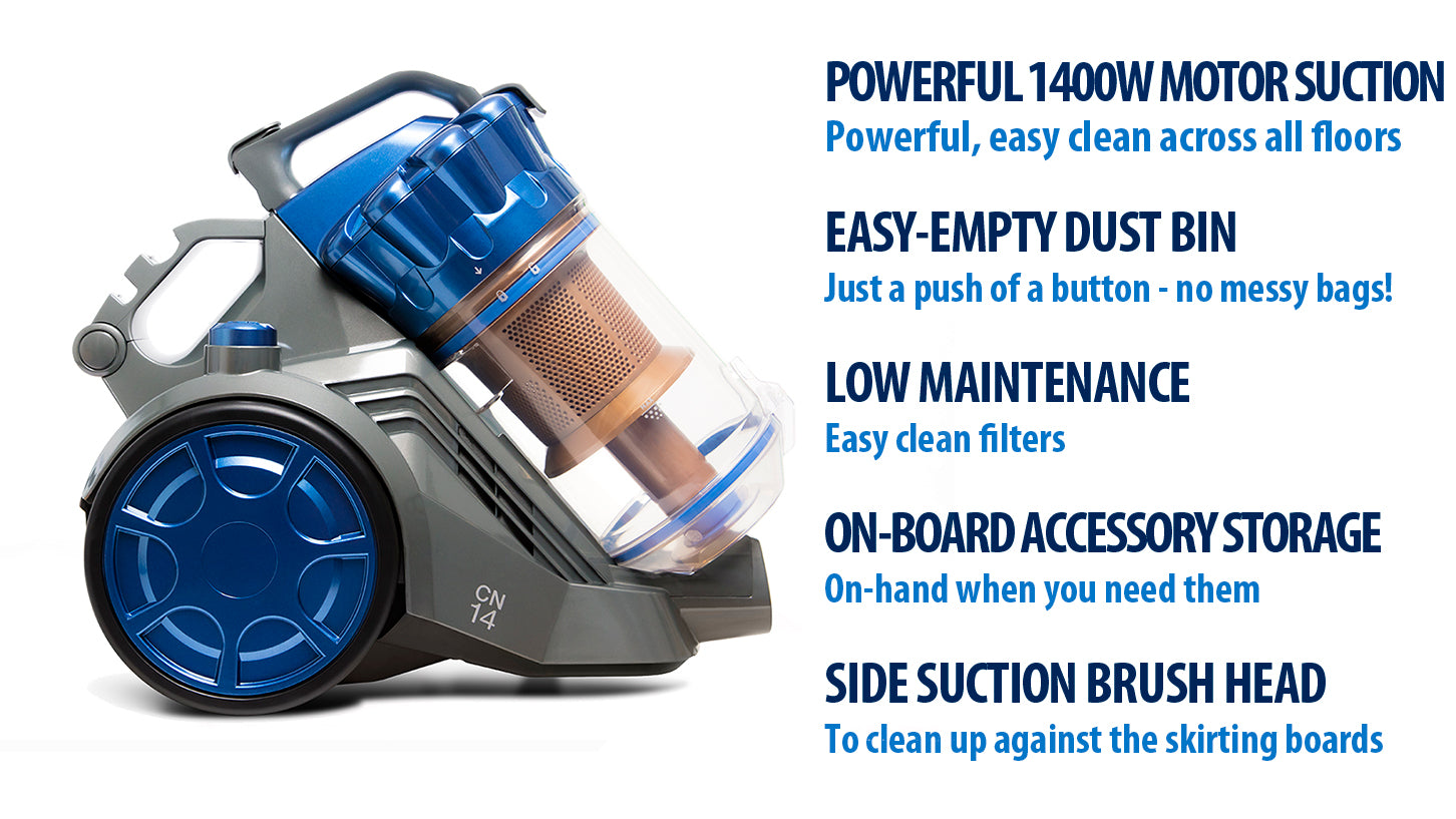 Floor Wiz Compact Vacuum Cleaner - Lightweight & Powerful Cordless Stick Vac for Hardwood Floors & Carpets | Perfect for Pet Hair, Quick Cleanups & Small Spaces