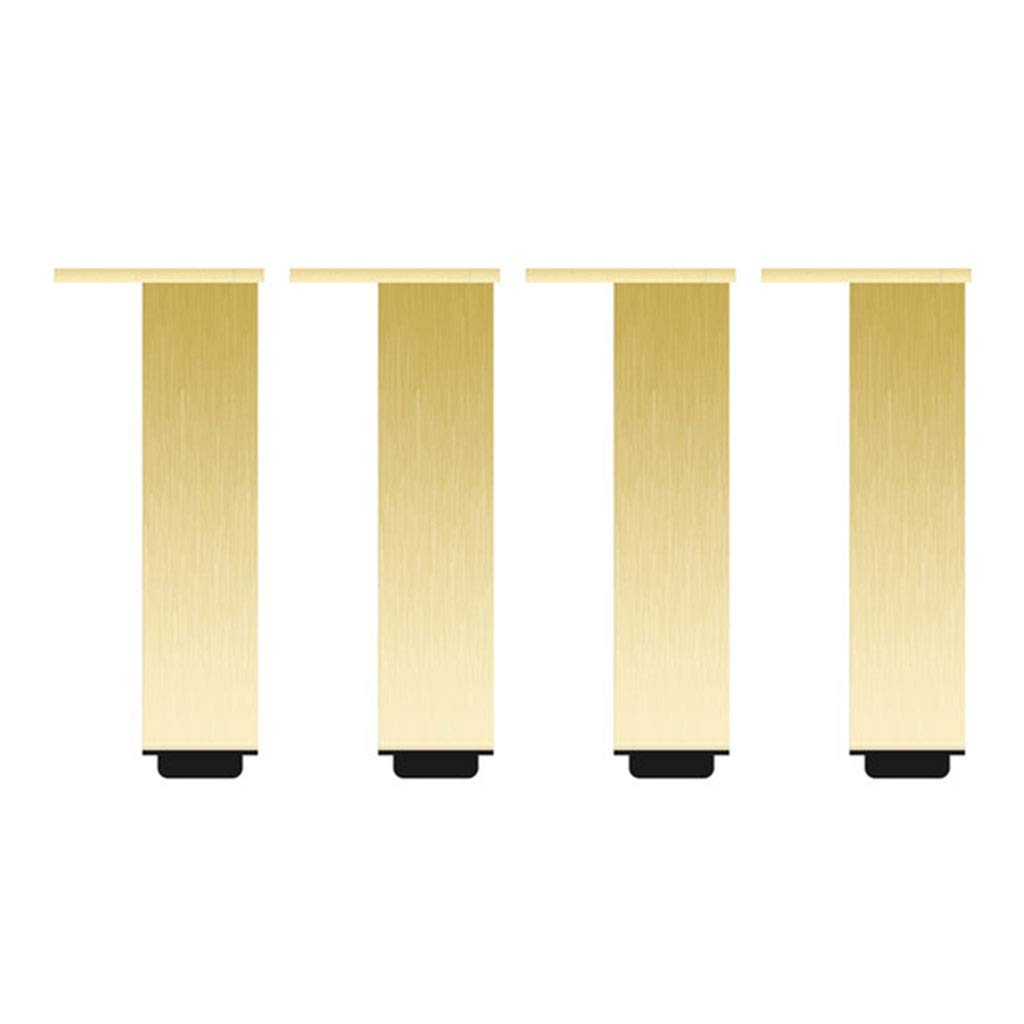 Adjustable Gold Sofa Legs Set of 4 (12 Inch/30cm) - Furniture Legs for Sofa, Closet, End Table, Bar Counter, Desk, Bench & Chair - Perfect for Home Office, Living Room and Kitchen Furniture Upgrades