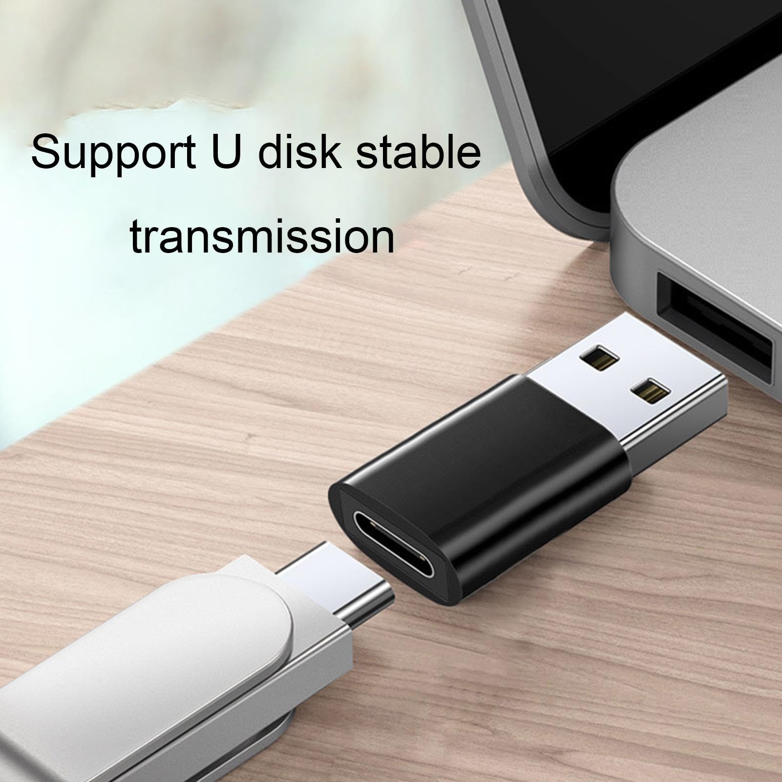 Opilroyn USB C to USB 3.0 Adapter - 10Gbps High Speed Type C Female to USB A Male Converter - Aluminum Alloy Charger Cable for Laptop, Hard Drive, Phone - 5V 2.4A Fast Data Transfer & Charging - Perfect for MacBook, Dell, HP, SSD, Flash Drive & Mobile Devices