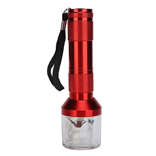 Premium Electric Nail Powder & Spice Grinder - Aluminum Alloy Tobacco Herb Blender - Durable & Portable for Nail Salons, Home Kitchens, Restaurants & Outdoor Picnics (Red) - Perfect for Professional Nail Art & Cooking Spice Preparation