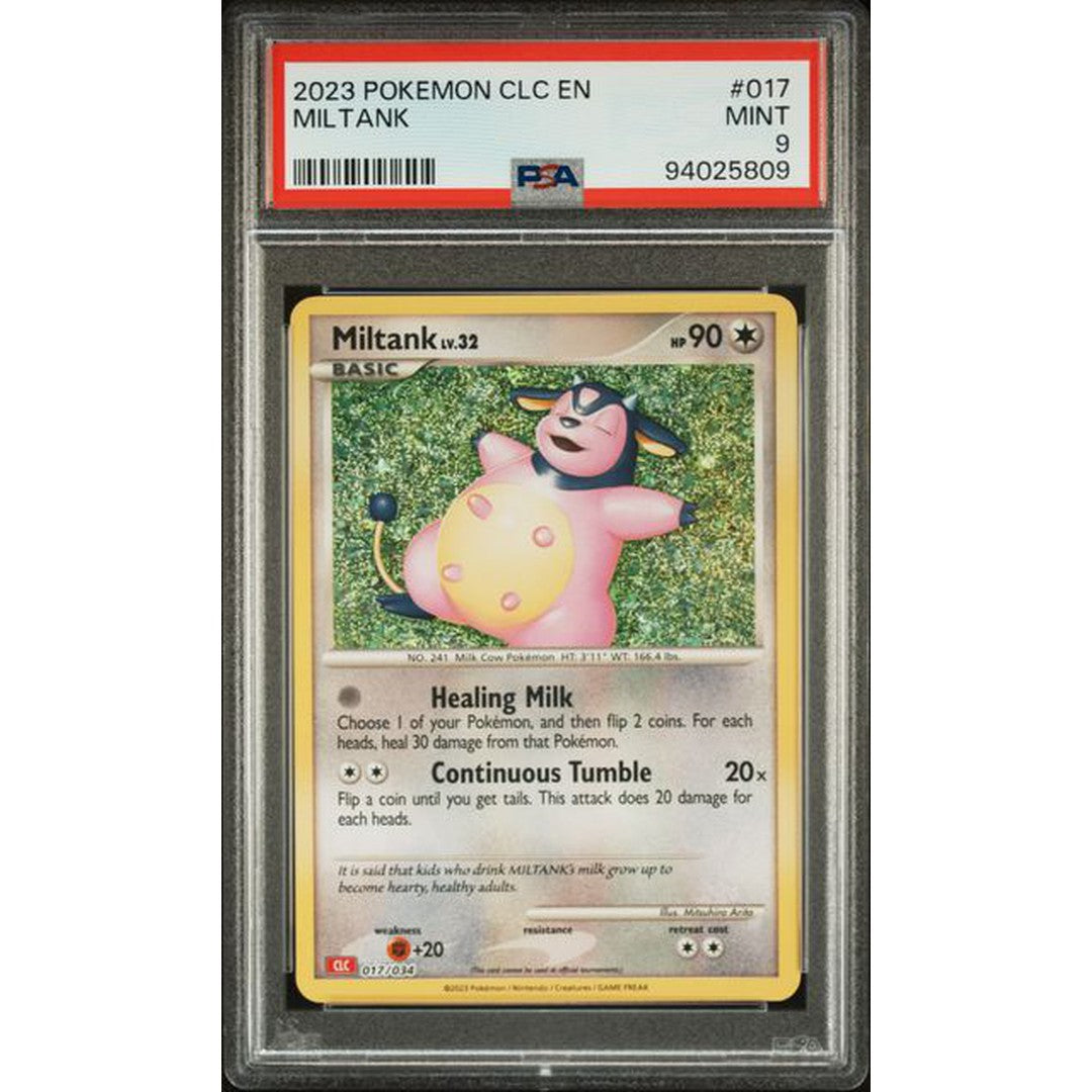 2023 Pokemon Classic Collection Miltank 017/034 PSA 9 Graded Card - Perfect for Collectors, Gaming Enthusiasts, and Investment