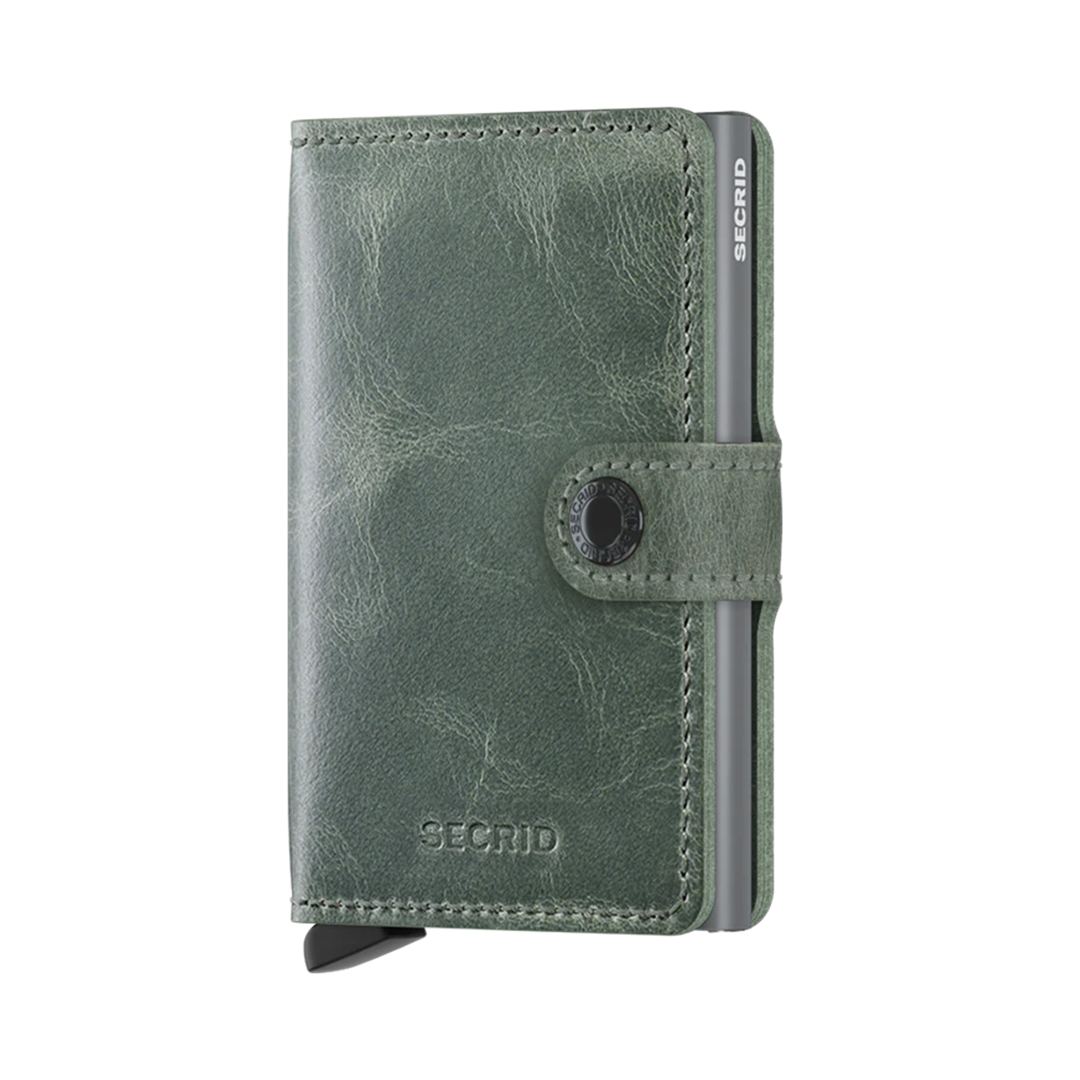 SECRID Vintage Leather Mini Wallet for Women & Men - RFID Blocking Slim Card Holder - Perfect for Travel, Business & Everyday Use