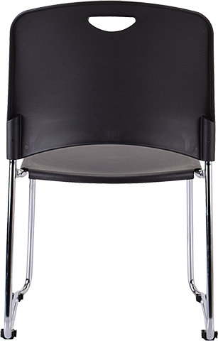 Eurotech AIRE S5000 Plastic Stackable Chairs - Set of 4 - Durable & Lightweight Stacking Chairs for Office, Classroom, Conference Room, and Event Seating