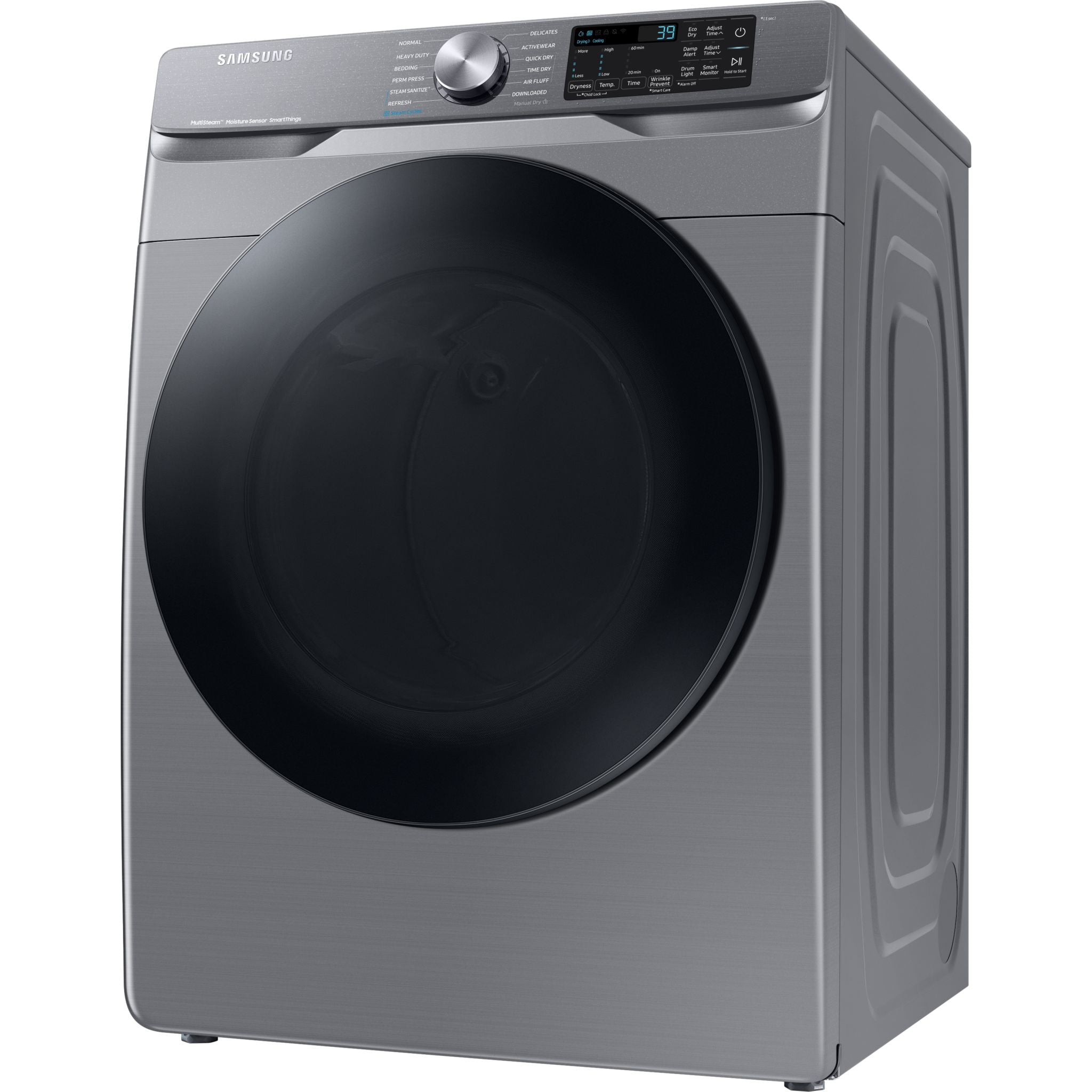 Samsung DVG45B6305P Front Load Electric Dryer - 7.5 Cu. Ft. Capacity, ENERGY STAR Certified, Smart Sensor Dry, Wrinkle Prevent, Grey - Perfect for Laundry Rooms & Apartments