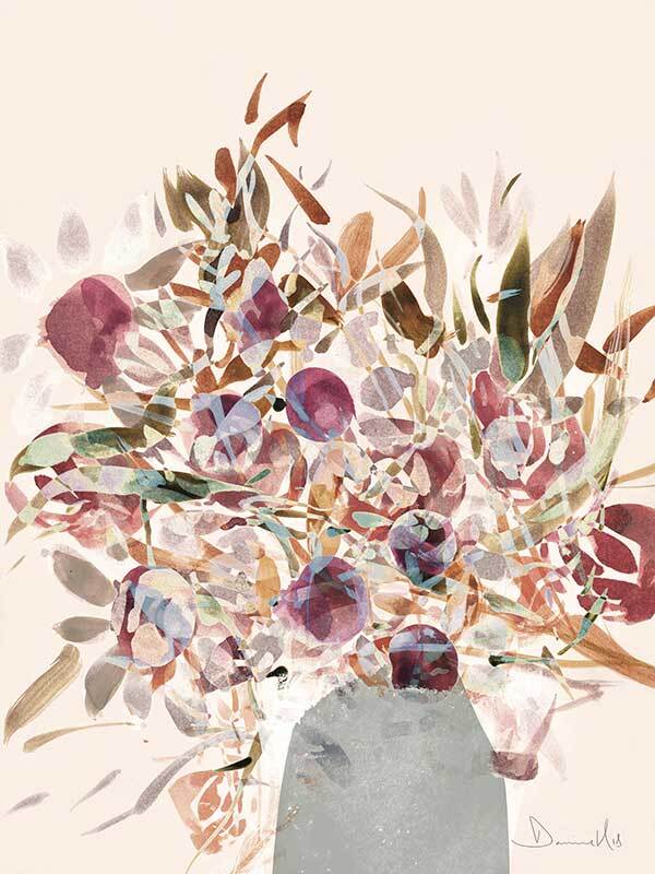 Blooms 2 Canvas Art Print - Floral Wall Decor for Living Room, Bedroom & Office - Premium Gallery Wrapped Ready to Hang