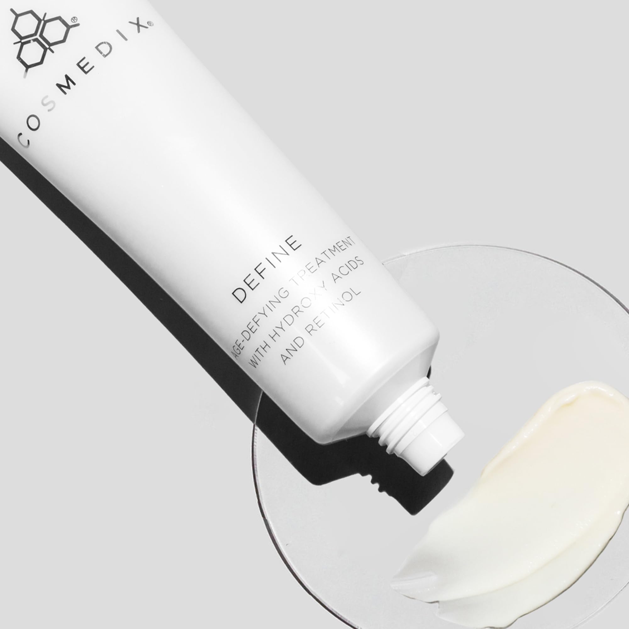 Cosmedix Define Anti-Aging Treatment with Hydroxy Acids & Retinol - 1.5 oz Facial Serum for Wrinkles & Fine Lines - Perfect for Nighttime Skincare Routine