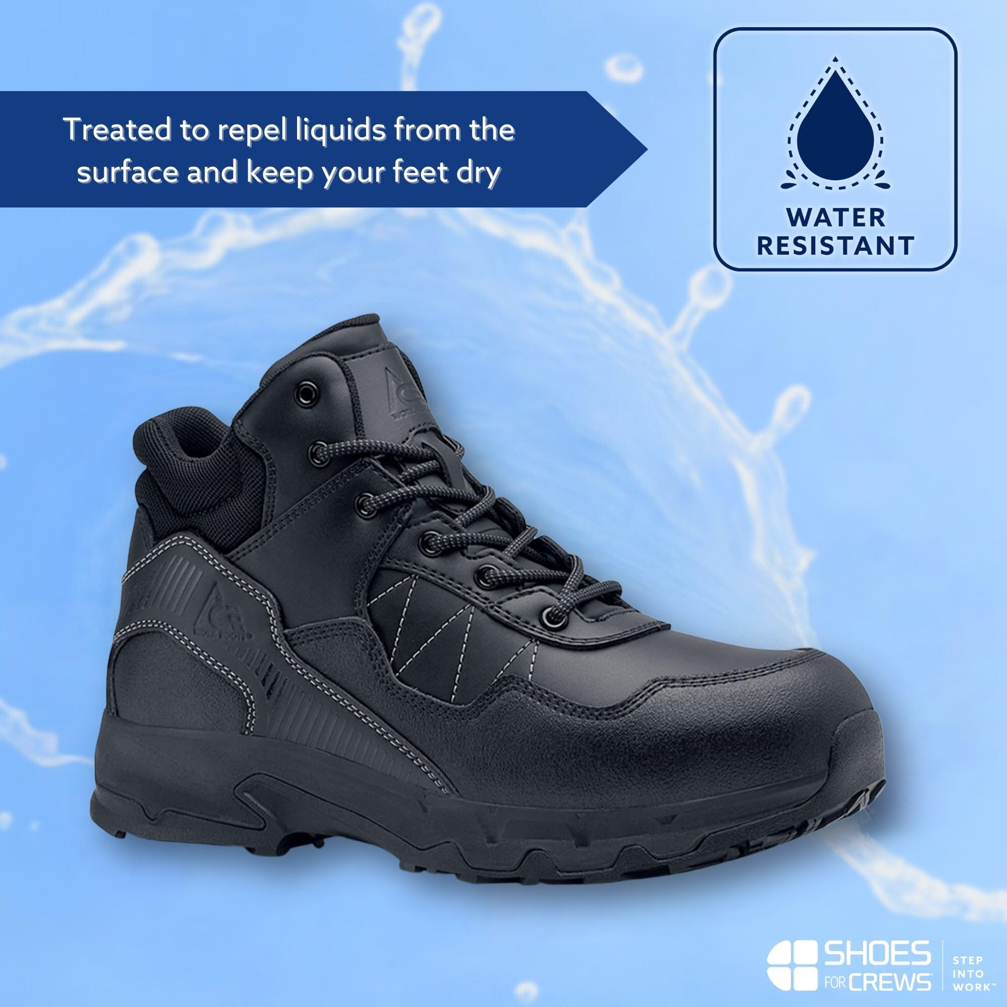 Slip Resistant Work Shoes for Men & Women | Non-Slip Water Resistant Soft Toe Safety Shoes | Piston Low & Mid Style for Restaurant, Kitchen & Industrial Workers
