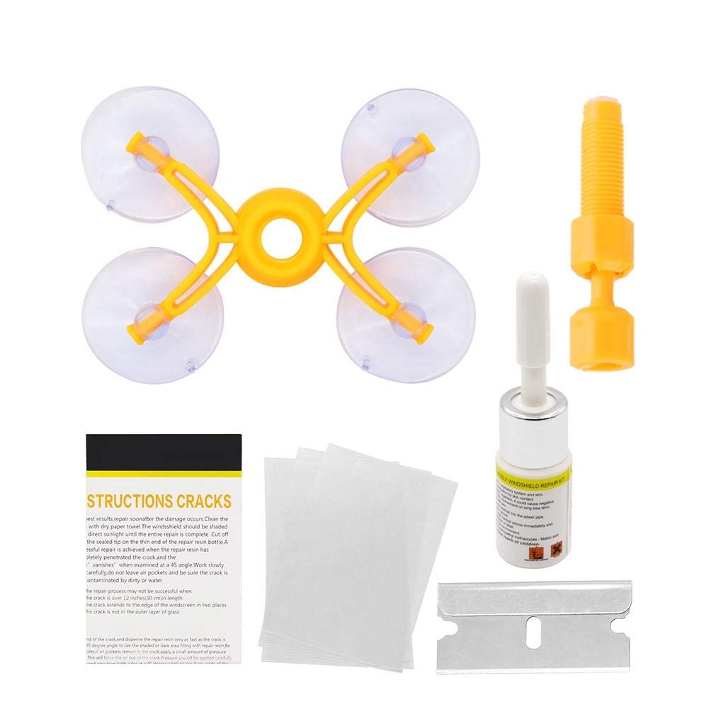 Professional Windshield Repair Kit for Cars - Auto Glass Scratch & Crack Fix, Windscreen Polishing & Restoration Tool Kit | Perfect for DIY Auto Glass Repair at Home or On the Go