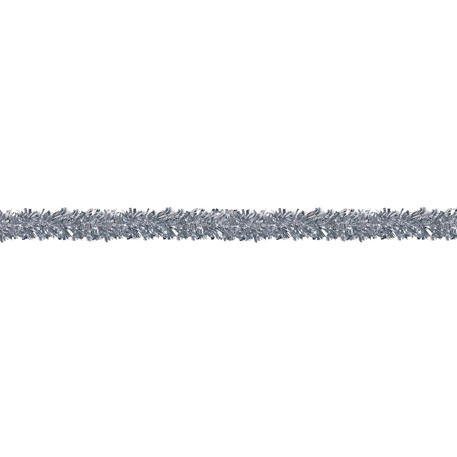 12 Pack Beistle 6-Ply Metallic Party Garland Decorations - Silver | Perfect for Birthday, Wedding, Christmas & Holiday Party Decor