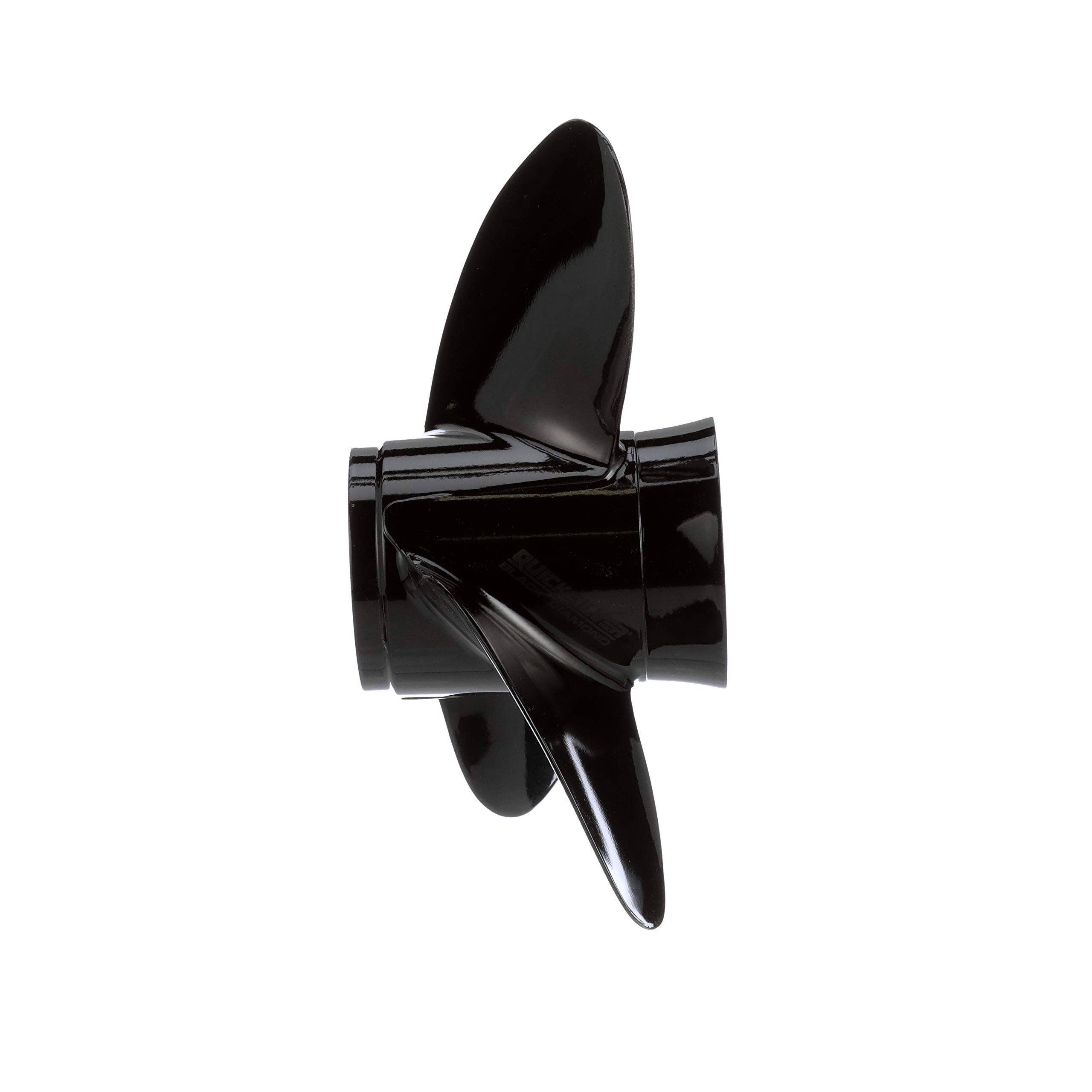 Quicksilver Black Diamond 3-Blade Aluminum Propeller for Mercury & MerCruiser Outboard Motors - High Performance Boat Propeller for Smooth Cruising, Watersports & Fishing