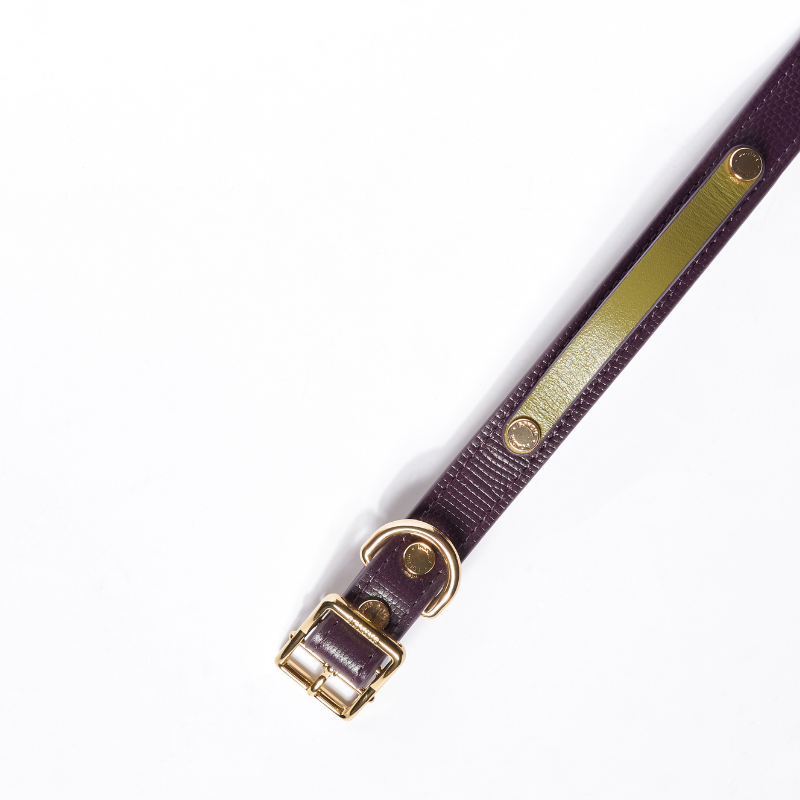 Premium Slim Purrble Leather Cat Collar - Adjustable & Stylish Pet Accessory for Indoor & Outdoor Use