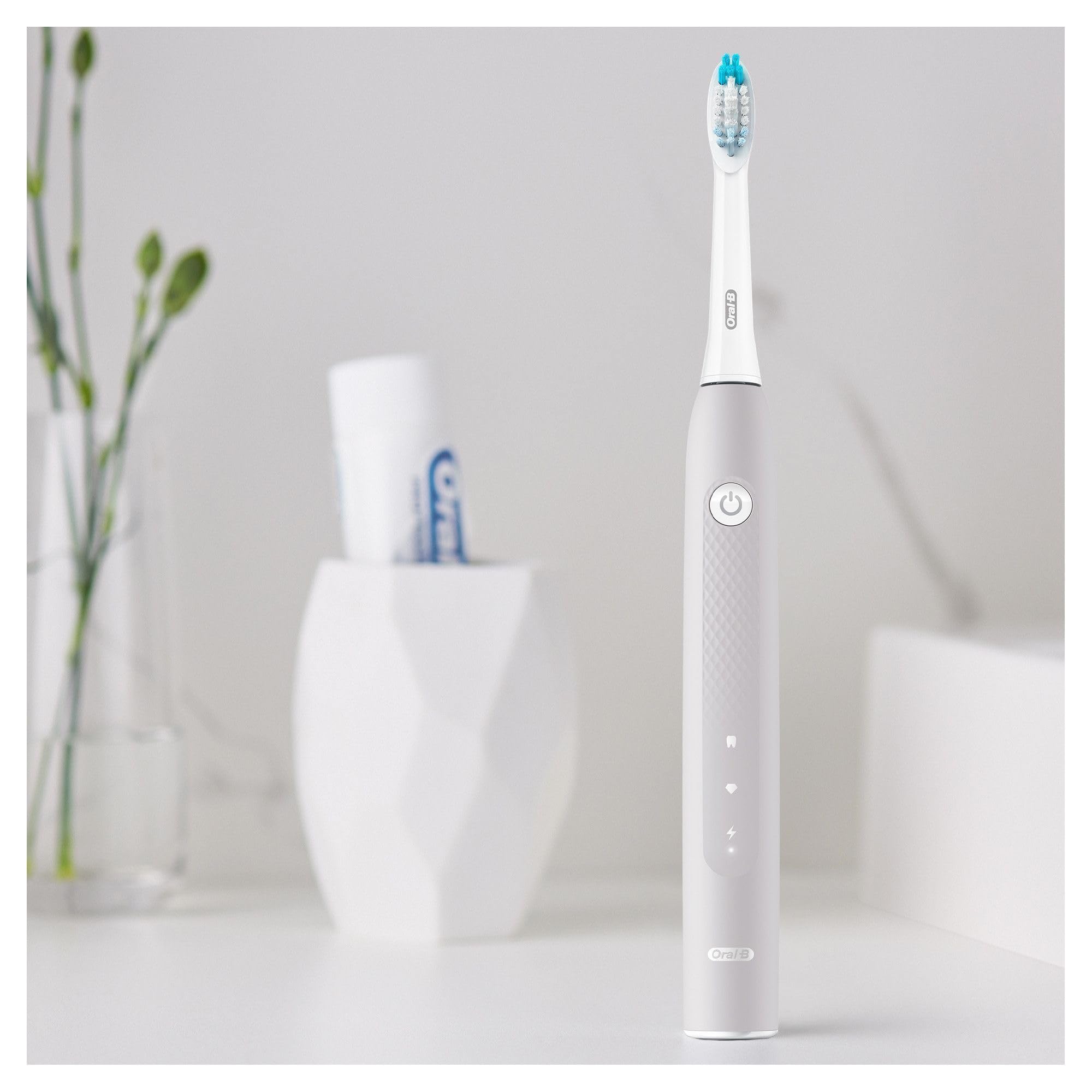 Oral-B Pulsonic Replacement Brush Heads for Sonic Electric Toothbrush, 4 Pack - Compatible with Oral-B Sonic Toothbrushes - Perfect for Daily Dental Care & Oral Hygiene