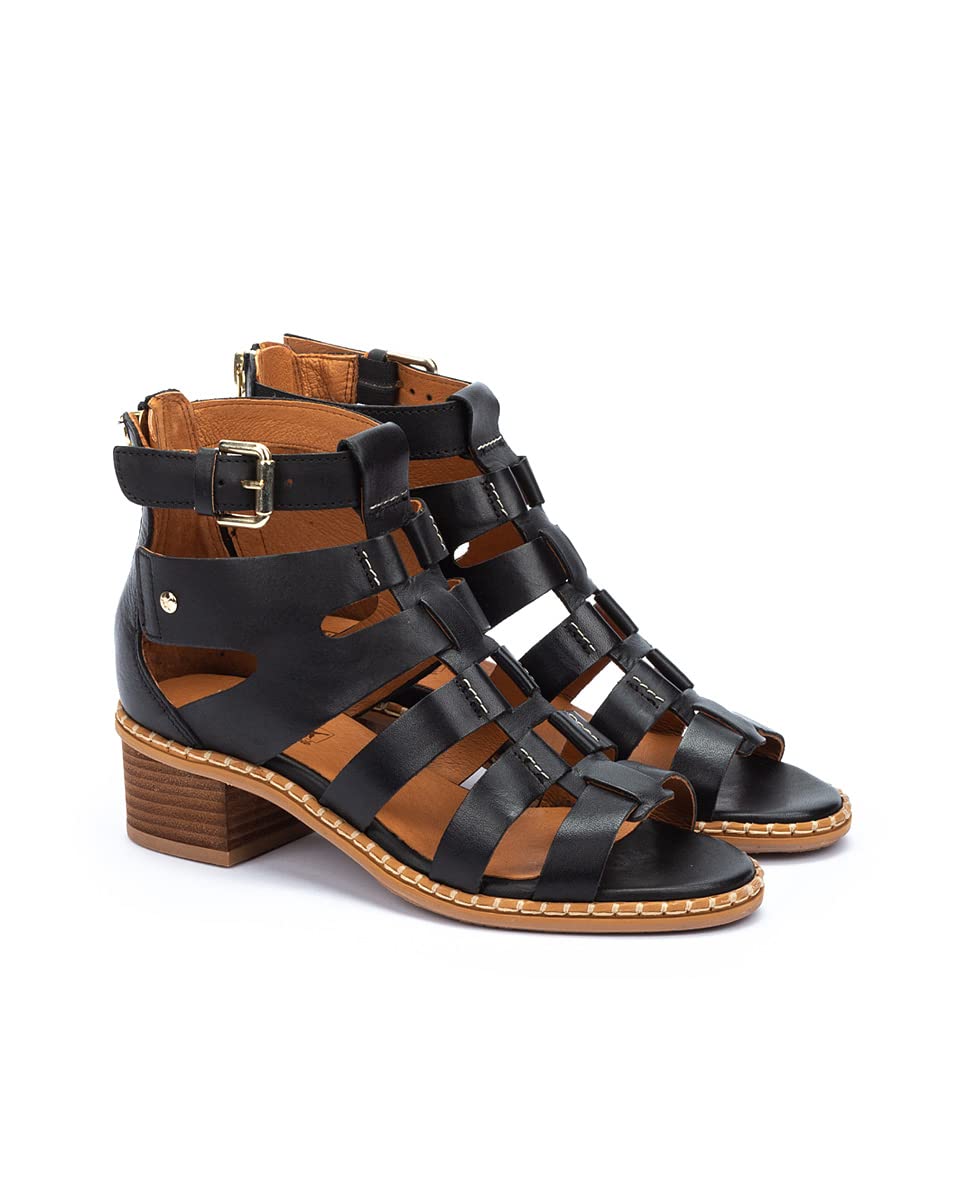 PIKOLINOS Women's Leather Heeled Sandals - Comfortable & Stylish Blanes for Casual Outings, Parties & Summer Weddings