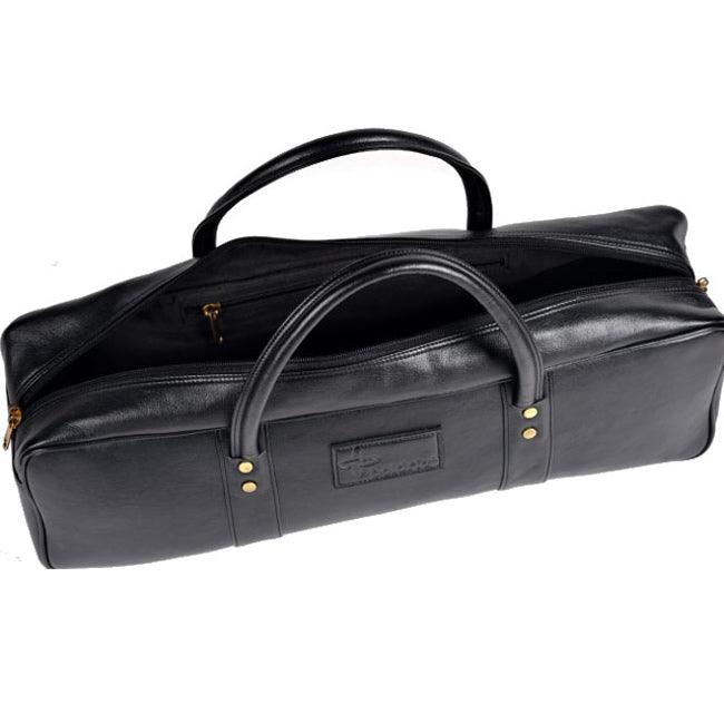 Boldric BOLP126 Black Multi-Purpose Leather Tool Bag for Electricians, Plumbers & Handymen - Durable Work Tote for Tools & Equipment Organization