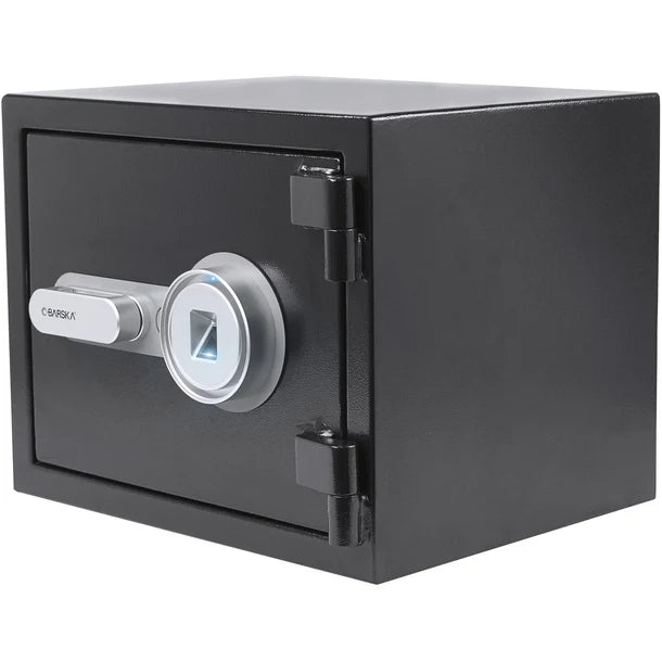 Barska AX13498 Biometric Fingerprint Fireproof Safe Box - Black | Secure Home & Office Use for Documents, Jewelry & Valuables