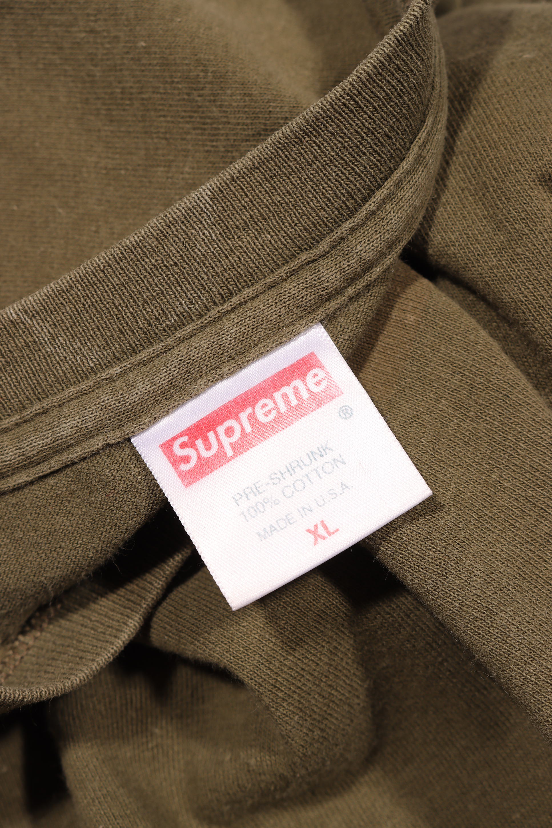Vintage 1990's Olive Green Box Logo T-Shirt - Retro Streetwear for Men & Women - Perfect for Casual Outfits, Urban Fashion, and 90s Nostalgia