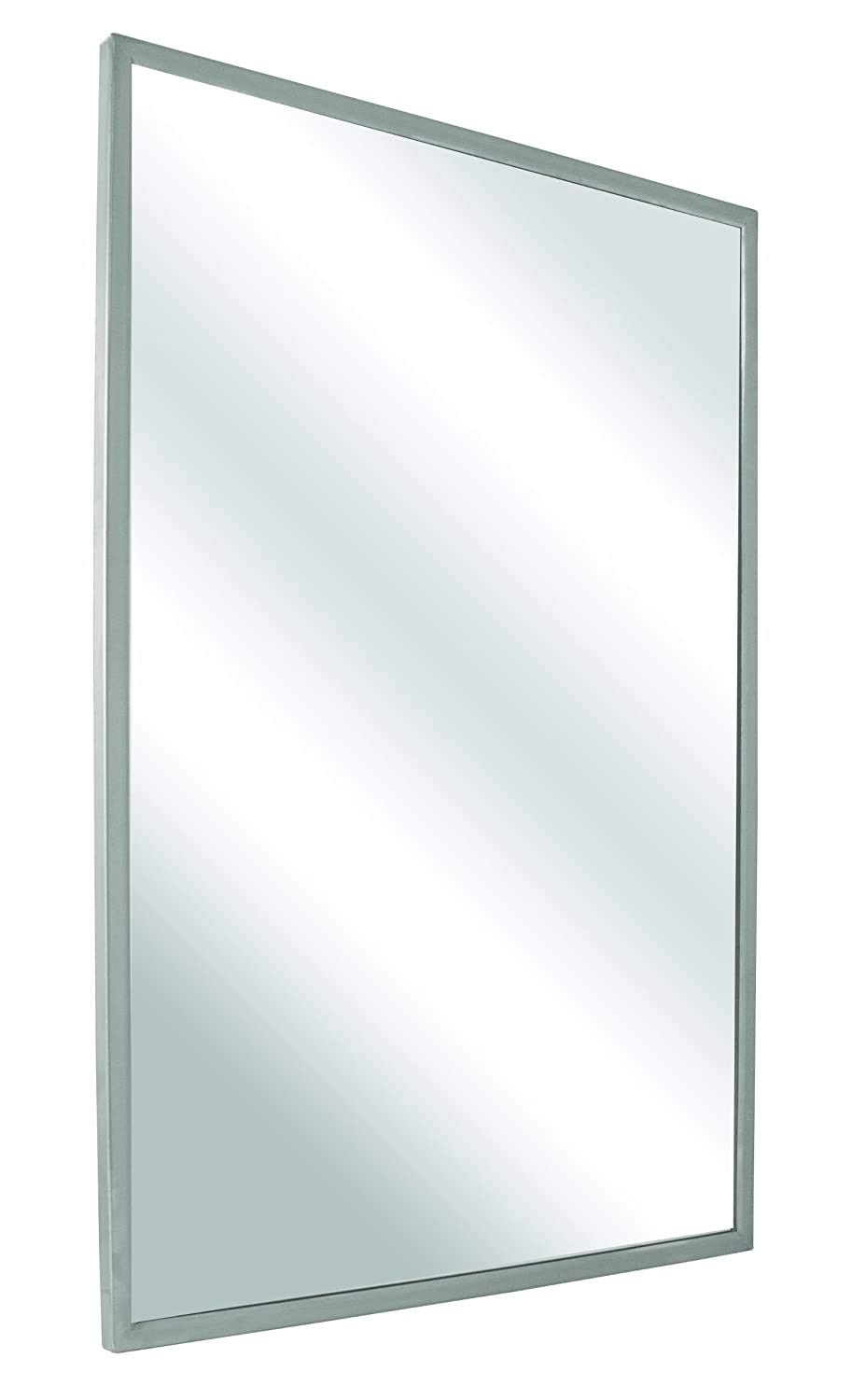 Bradley 781-018240 Roll-Formed Stainless Steel Channel Frame Mirror - 18