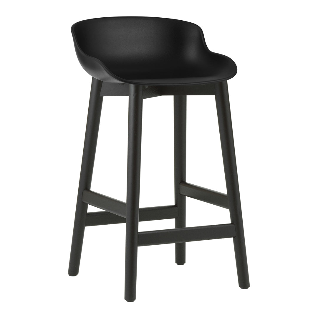 Modern Hyg Counter Stool with Wood Base - Perfect for Kitchen Islands, Bars & Small Spaces
