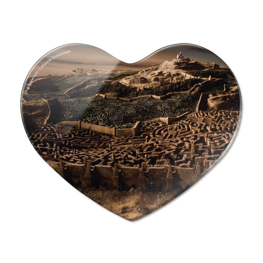 Labyrinth Hedge Maze Goblin City Heart Acrylic Fridge Magnet - Unique Collectible for Movie Fans, Home Decor & Office Accessories - Perfect for Refrigerators, Lockers & Whiteboards