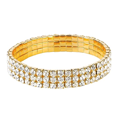 3 Row Gold Bracelet