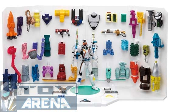 Bandai FMCS DX Masked Rider Kamen Fourze Action Figure with 40-Piece Module Set - Limited Edition Collectible for Anime Fans & Tokusatsu Enthusiasts - Perfect for Display, Play, and Cosplay Events