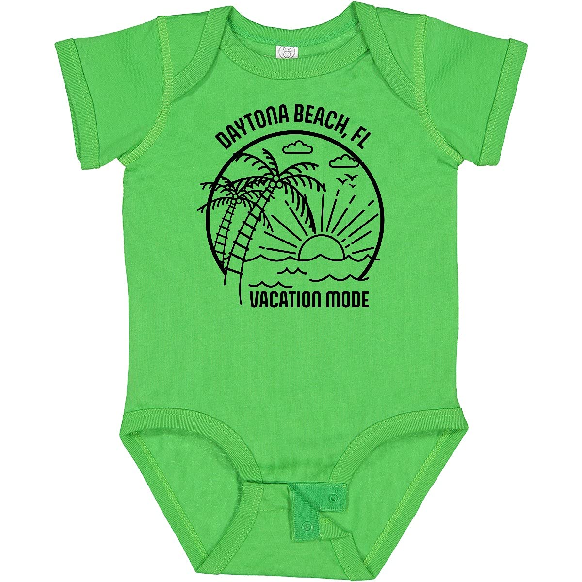 Inktastic Summer Vacation Mode Daytona Beach Florida Baby Bodysuit - Cute Florida-Themed Outfit for Infants & Toddlers - Perfect for Beach Trips, Family Photos & Vacation Souvenirs