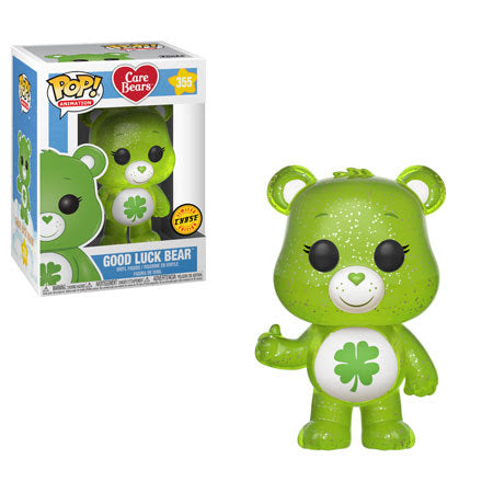 Care Bears Good Luck Bear Pop! Vinyl Figure - Exclusive Chase Variant #355 - Perfect for Collectors & Gift Giving