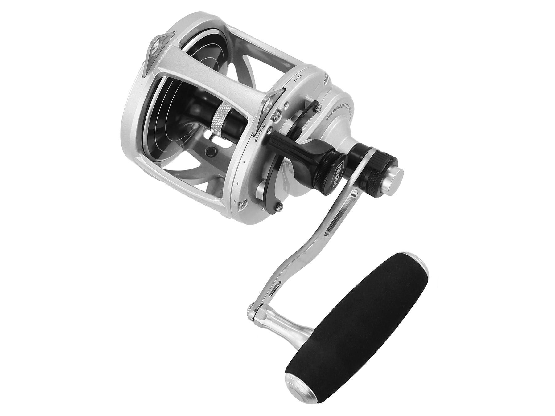 Penn Fathom II 2 Speed Reels Jigging World Power Handles - Heavy Duty Fishing Reel Upgrade for Saltwater & Freshwater Angling - Perfect for Deep Sea Fishing, Trolling, and Offshore Adventures
