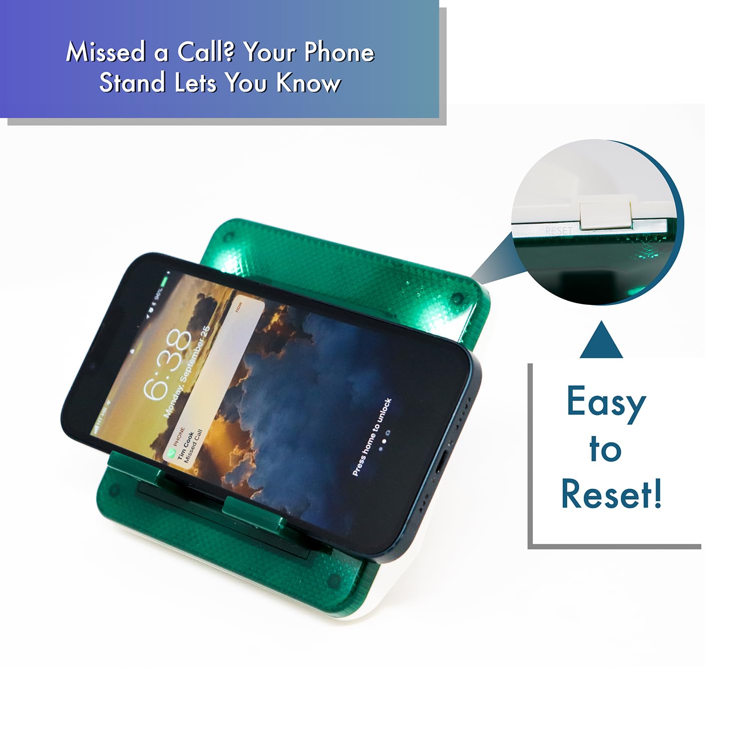 Serene Innovations Wireless Doorbell & Cell Phone Ringer Amplifier with Bed Shaker - for Home & Office Use