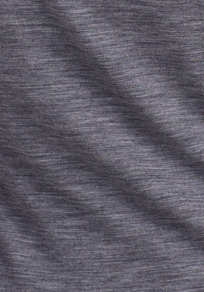 Premium Remi Long Sleeve T-Shirt for Men - Soft Graphite Heather Cotton Blend - Casual Wear, Layering & Everyday Comfort