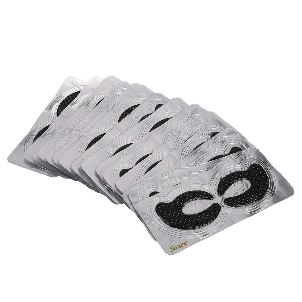 20 Pairs Hyaluronic Acid Eye Patches for Dark Circles, Puffy Eyes, Wrinkles & Bags - Bamboo Charcoal Infused Anti-Aging Under Eye Pads | Perfect for Morning Skincare Routine, Travel & Post-Makeup Refresh