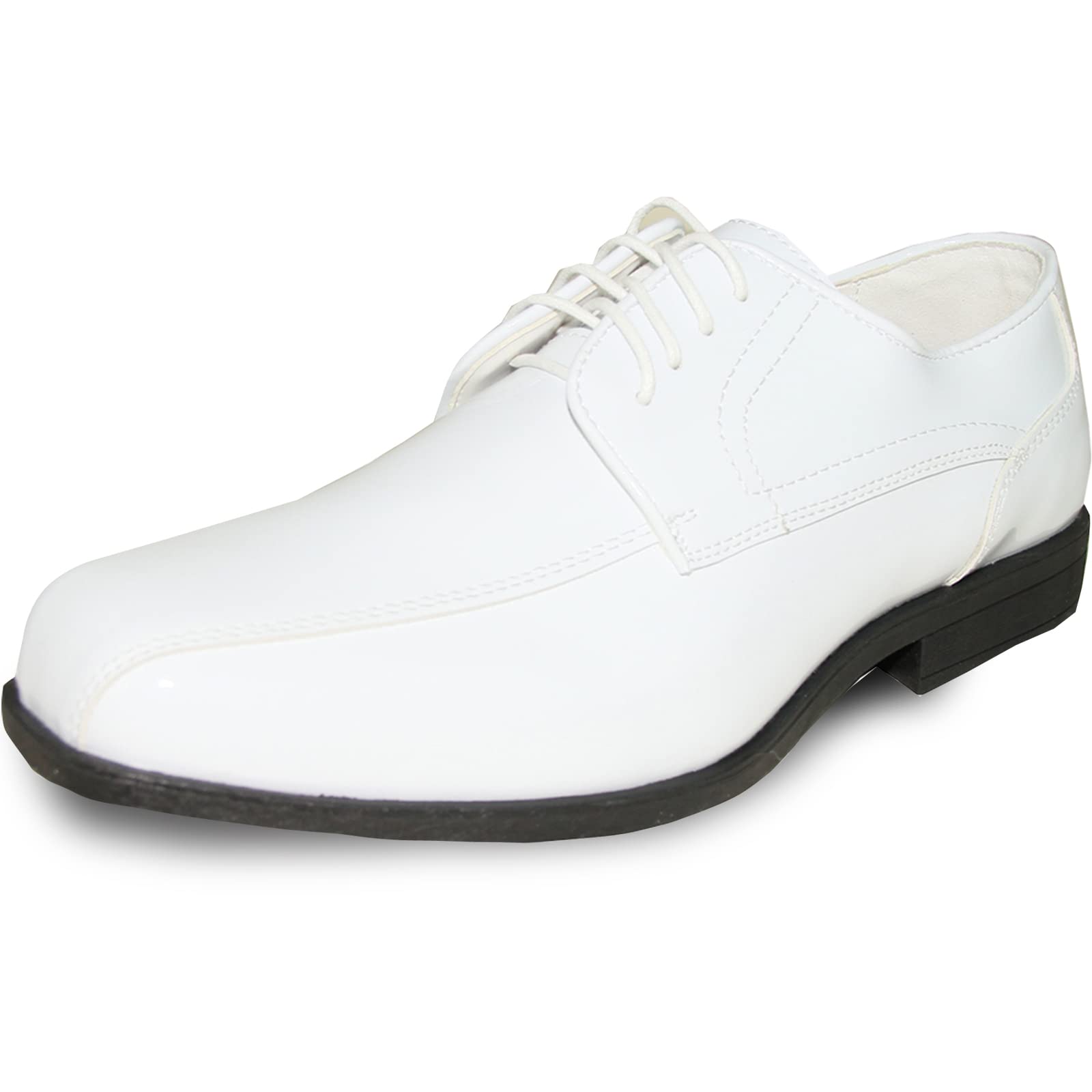Jean Yves JY02 Double Runner Tuxedo Dress Shoes for Men - Classic Formal Oxfords for Wedding, Prom, Business & Evening Events - Premium Leather Dress Footwear for Groomsmen & Professionals