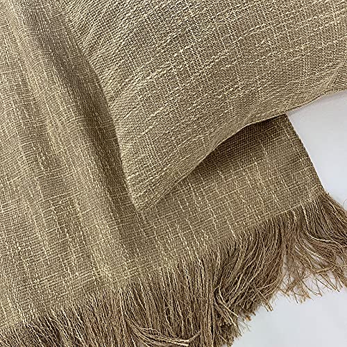 Modern Tassel Bed Runner Scarf & Pillowcase Set - Queen/King Size Bedspread Coverlet - Elegant Home Decor for Bed Cover, Foot of Bed Throw - Perfect for Master Bedroom, Guest Room & Hotel Decor
