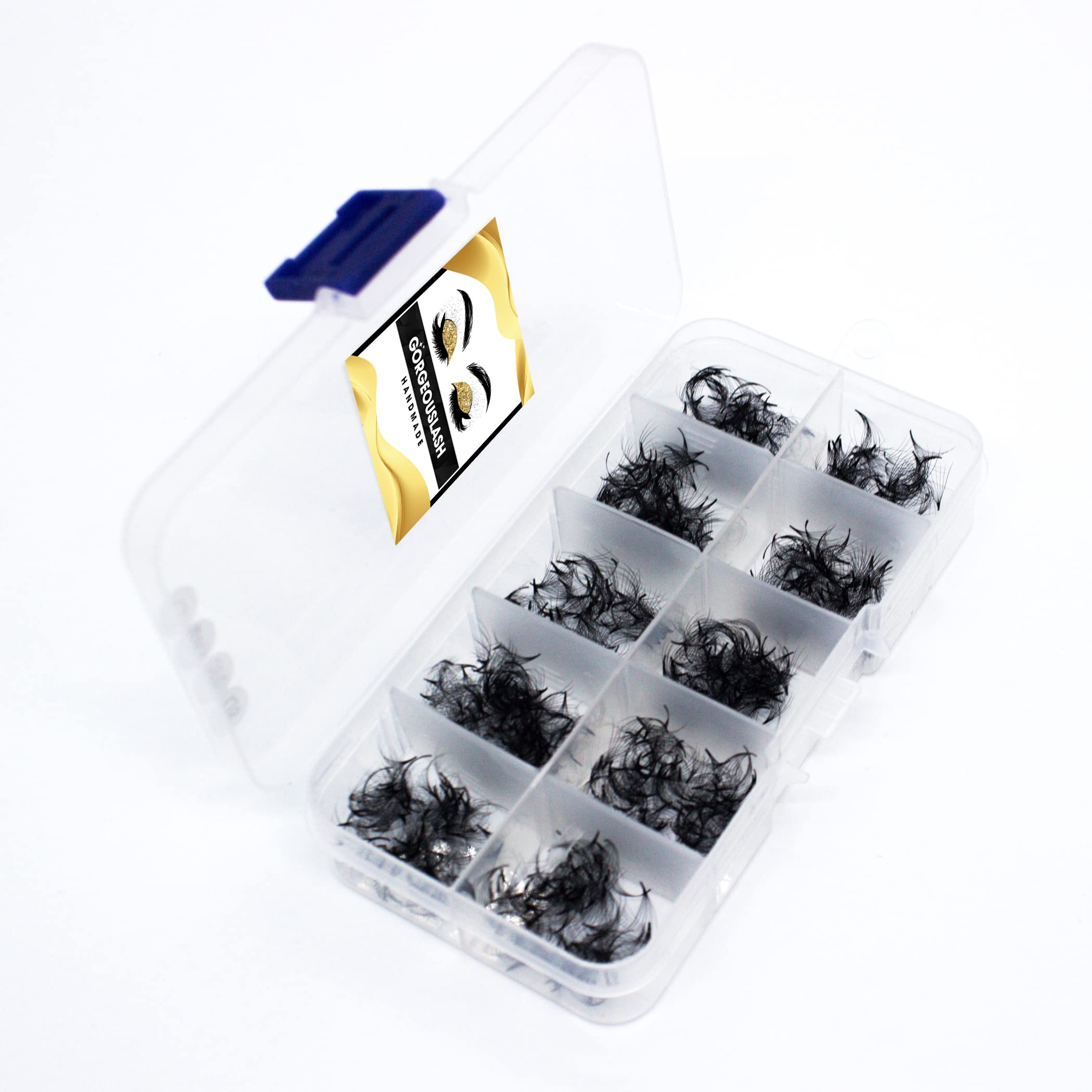 Premium 1000 Pcs Handmade Eyelash Extensions - 10D/8D/7D/6D/5D/4D/3D Volume Lashes with 8D Curl C (14mm) for Professional Salon & DIY Lash Artists - Perfect for Bridal, Party & Everyday Glam Looks