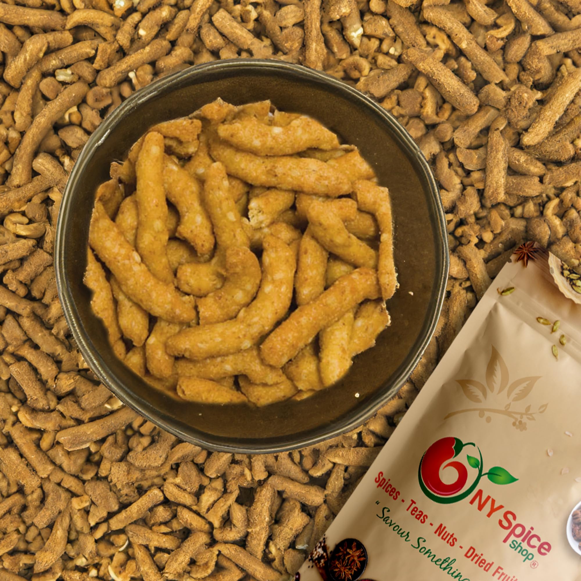 NY SPICE SHOP Premium Roasted Sesame Sticks - 3 Lbs Bulk Bag | Fresh & Crunchy Gourmet Snack with Cajun Spice | Perfect for Parties, Movie Nights & Healthy On-the-Go Snacking