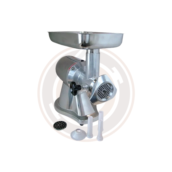 Omcan #12 Commercial Stainless Steel Meat Grinder - 1 HP Heavy Duty Motor for Beef, Pork & Sausage - Perfect for Butcher Shops, Restaurants & Home Kitchens