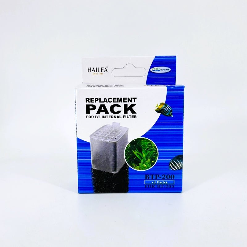 HAILEA BTP Series Aquarium Filter Sponge & Activated Carbon Replacement Parts - Ideal for Fish Tank, Pond & Water Filtration Systems
