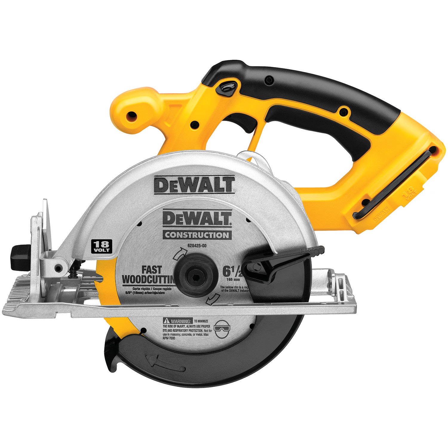 DEWALT DC390B 18V Cordless Circular Saw 6-1/2-Inch Blade - Power Tool Only for Woodworking, Framing & DIY Projects