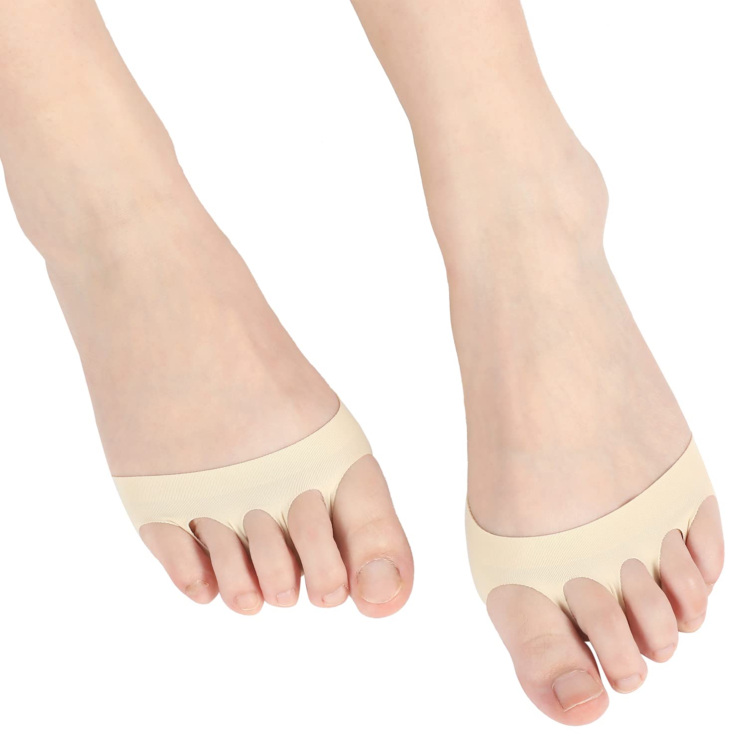 Non-Slip Women's Toe Socks for Heels - Comfortable Half Socks Pads for Oxfords, Flats & Pumps - Perfect for Work, Parties & Daily Wear
