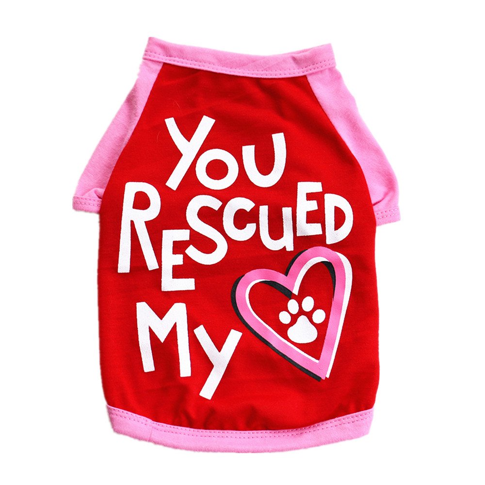 Breathable Pet T-Shirt for Small Dogs & Cats - Loose Fit Dog & Cat Tops, Cute Tiny Dog Outfits | Perfect for Daily Walks, Playtime & Photo Shoots