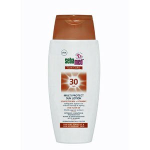SEBAMED MULTI PROTECT SUN LOTION SPF 30 - 150ml UVA/UVB Protection, Fragrance-Free & Water-Resistant for Sensitive Skin - Perfect for Beach, Swimming & Outdoor Activities