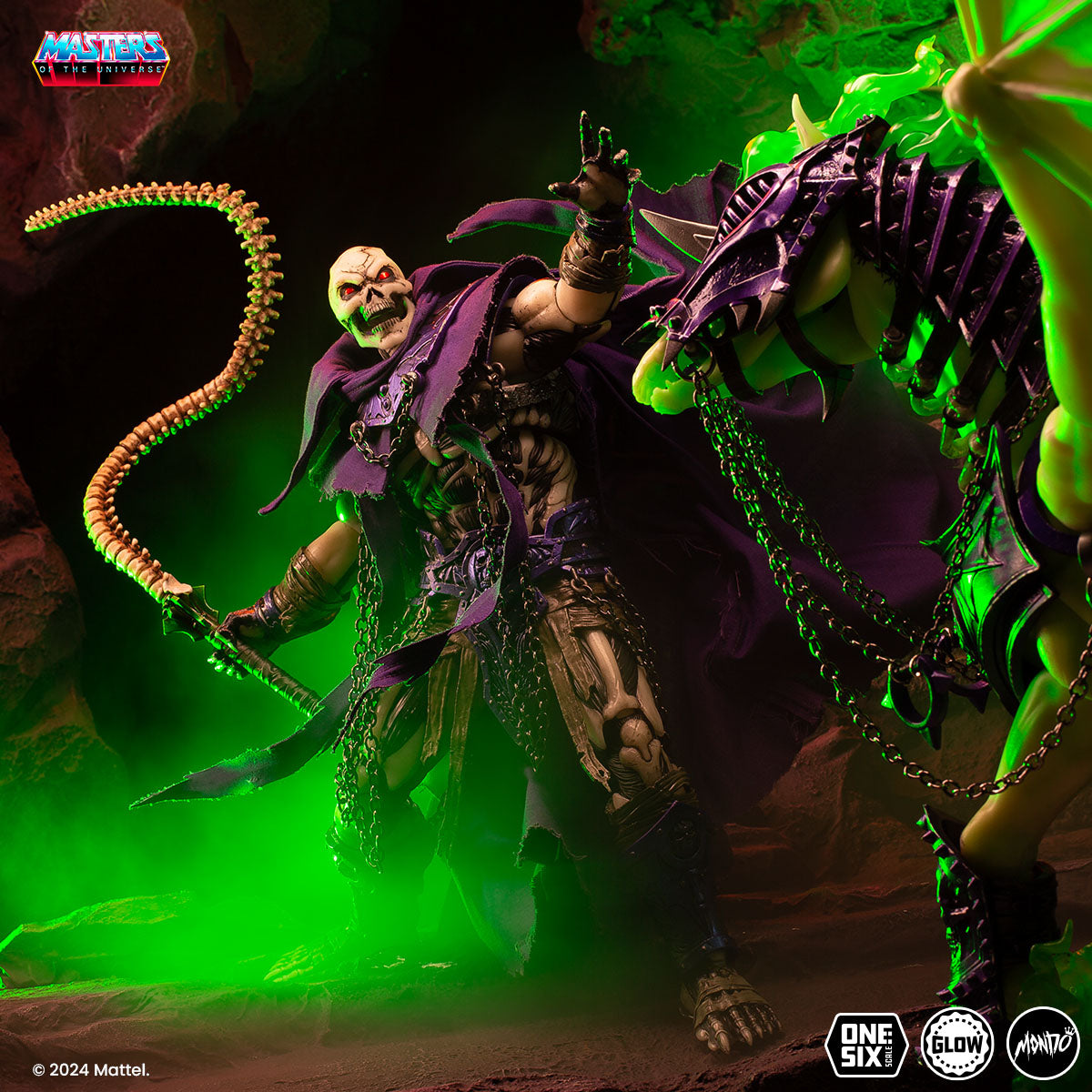 Masters of the Universe Scare Glow Deluxe 1/6 Scale Action Figure - Timed Edition Collectible for Display & Role Play | Perfect for Fans, Collectors, and Home Decor